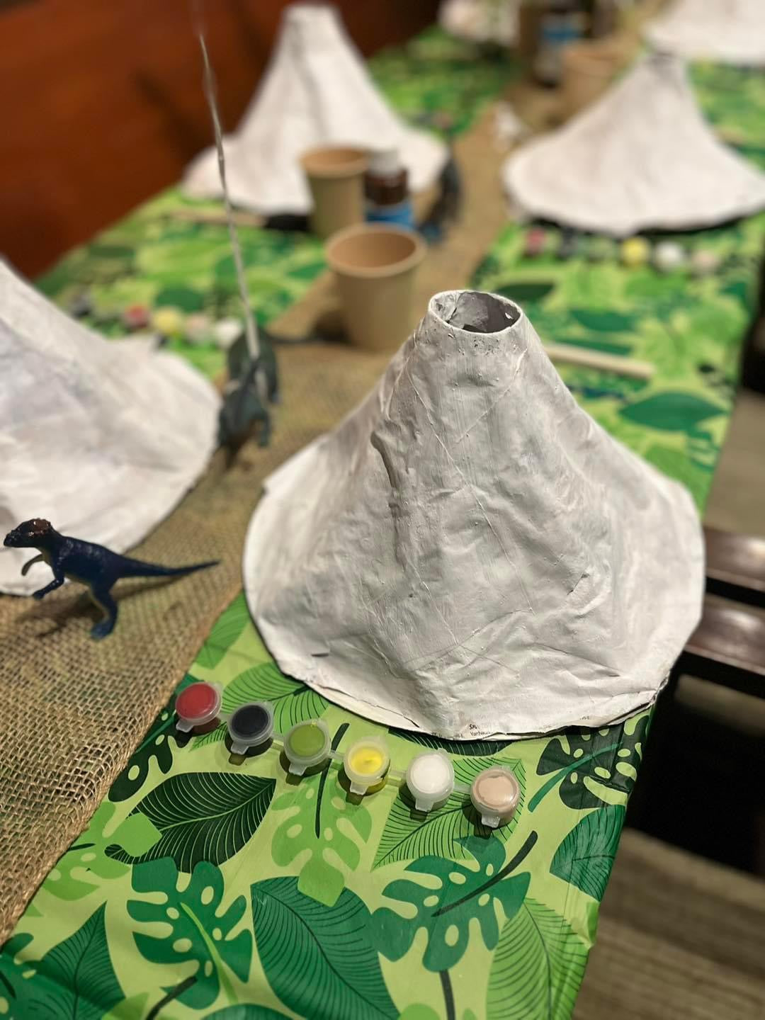 Dinosaur Volcano birthday party