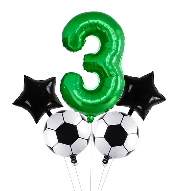 Digit Number Helium Foil Globos Football Balloons Trophy Ball Soccer Children'S Boy Birthday Party Decorations Kids Warehouse Item