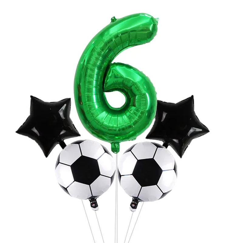 Digit Number Helium Foil Globos Football Balloons Trophy Ball Soccer Children'S Boy Birthday Party Decorations Kids Warehouse Item