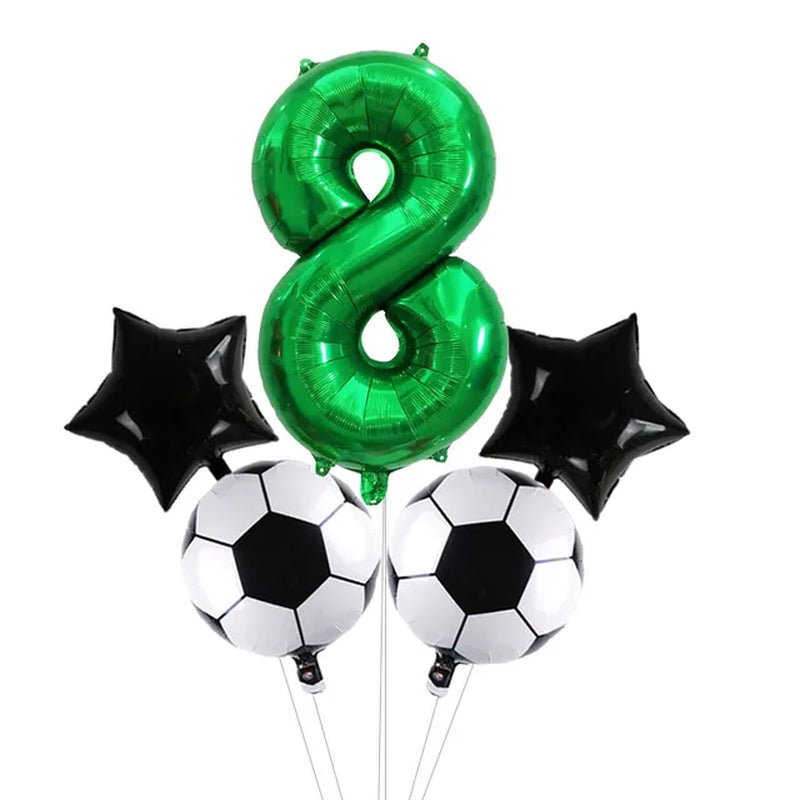 Digit Number Helium Foil Globos Football Balloons Trophy Ball Soccer Children'S Boy Birthday Party Decorations Kids Warehouse Item