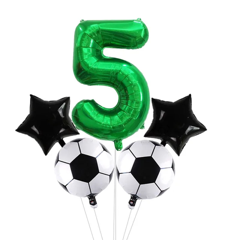 Digit Number Helium Foil Globos Football Balloons Trophy Ball Soccer Children'S Boy Birthday Party Decorations Kids Warehouse Item