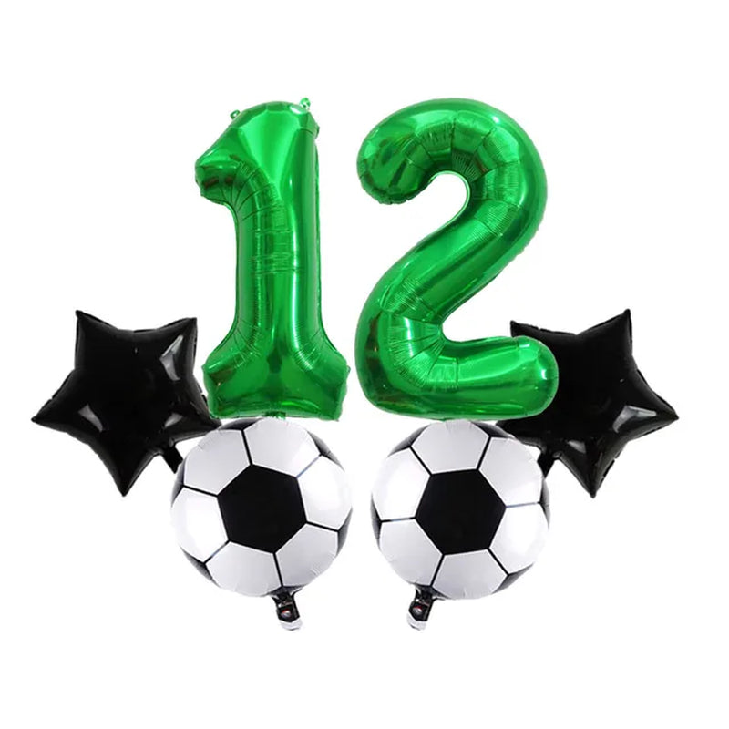 Digit Number Helium Foil Globos Football Balloons Trophy Ball Soccer Children'S Boy Birthday Party Decorations Kids Warehouse Item