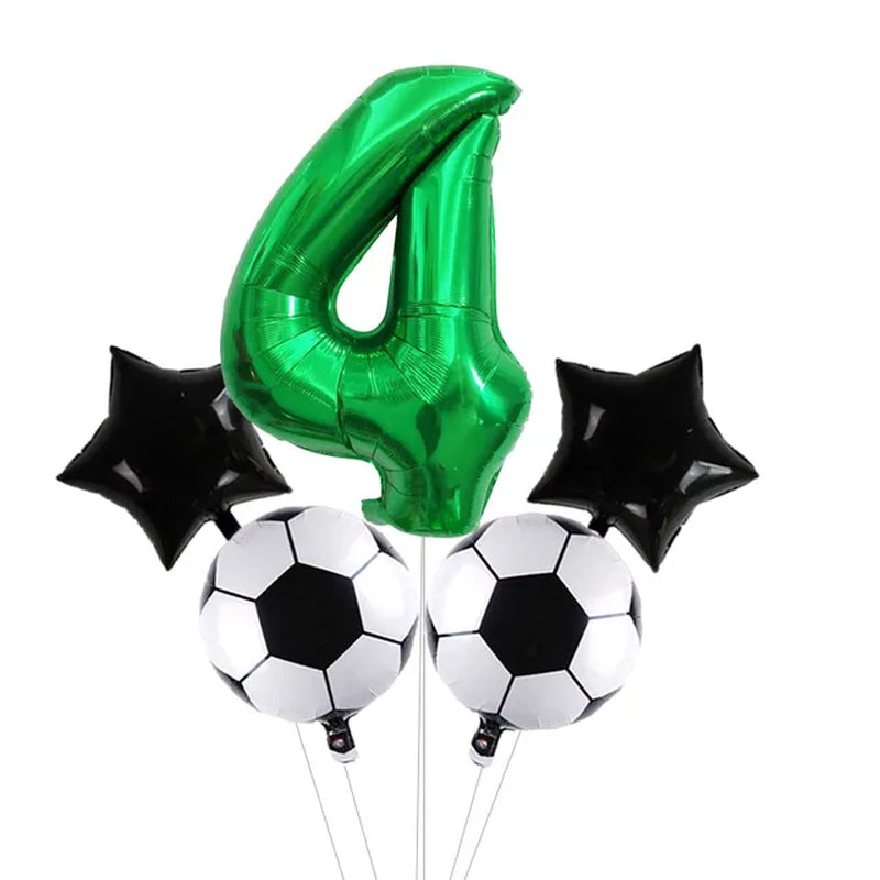 Digit Number Helium Foil Globos Football Balloons Trophy Ball Soccer Children'S Boy Birthday Party Decorations Kids Warehouse Item