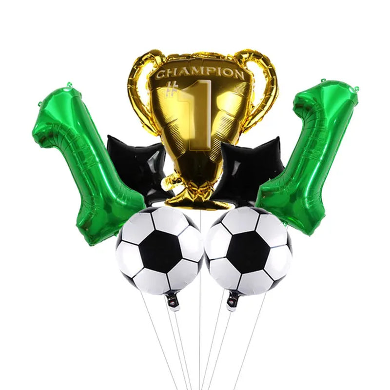 Digit Number Helium Foil Globos Football Balloons Trophy Ball Soccer Children'S Boy Birthday Party Decorations Kids Warehouse Item