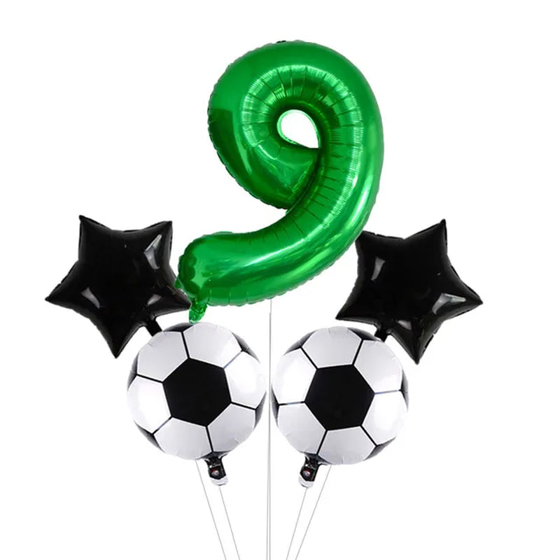 Digit Number Helium Foil Globos Football Balloons Trophy Ball Soccer Children'S Boy Birthday Party Decorations Kids Warehouse Item