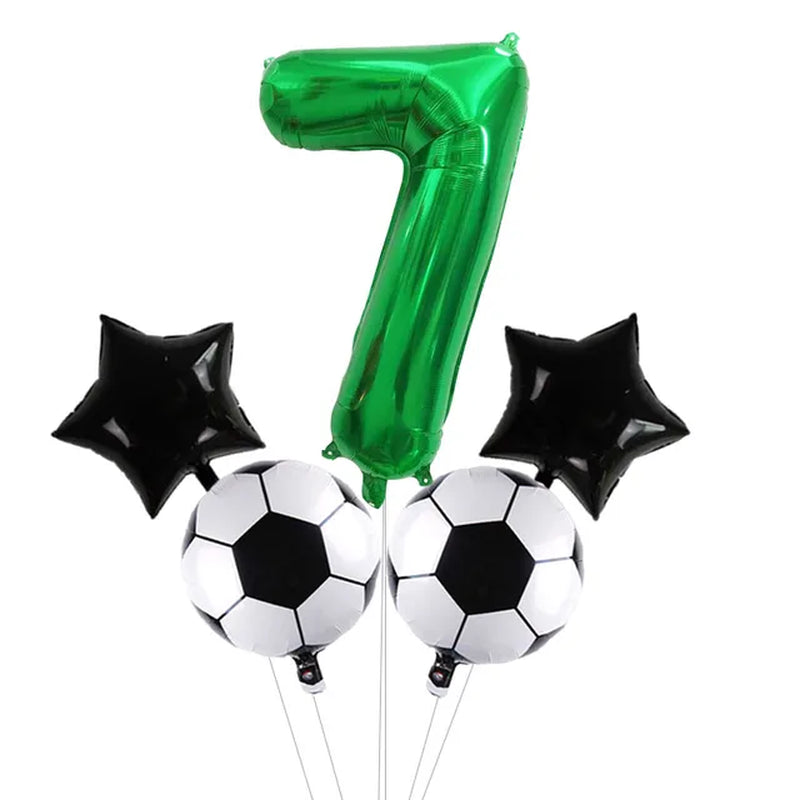 Digit Number Helium Foil Globos Football Balloons Trophy Ball Soccer Children'S Boy Birthday Party Decorations Kids Warehouse Item