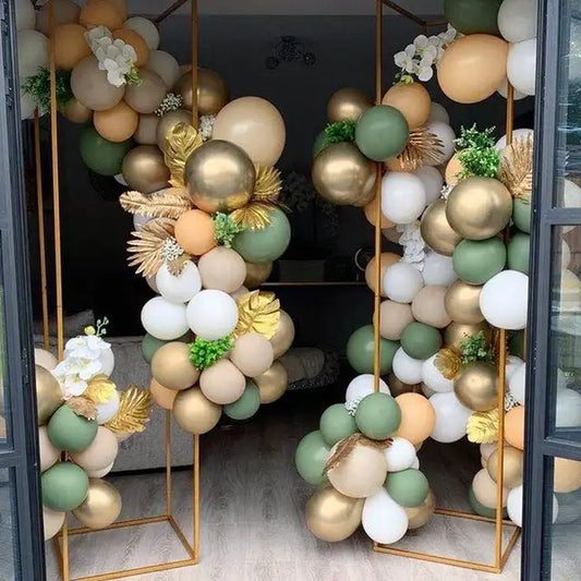 New Retro Color Bean Paste Green Balloon Arch Garland Kit Wedding Hawaiian Party Birthday Ballons Globos Decoration Warehouse Item