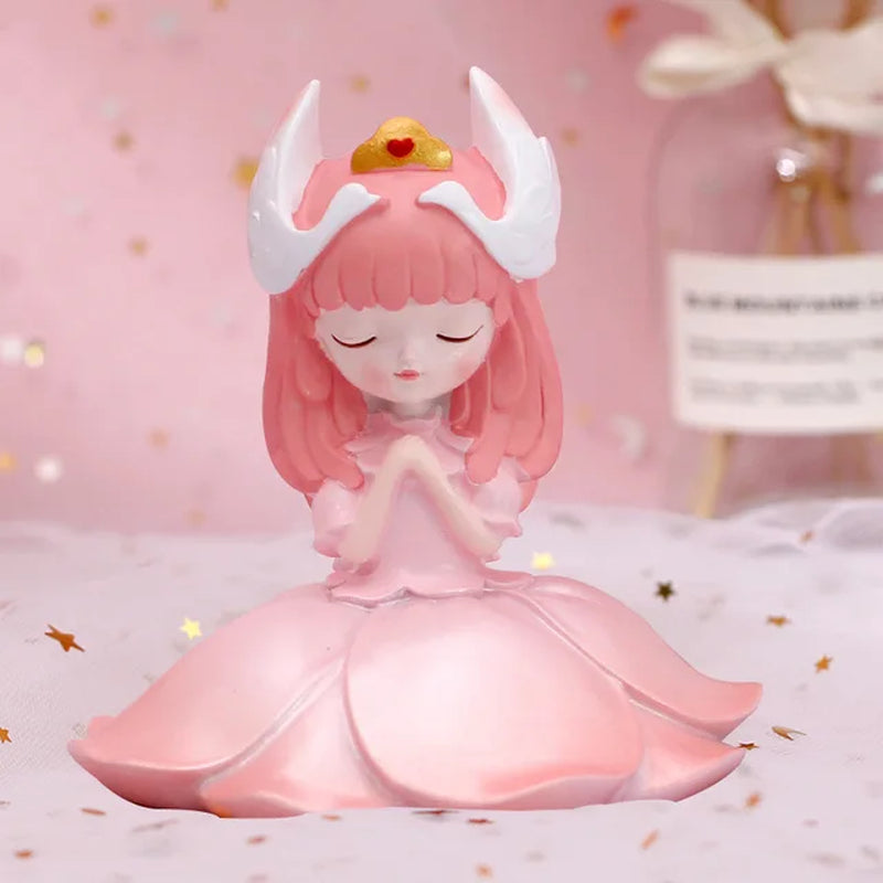 Butterfly Decoration Cake Topper Swan Dream Cartoon Angel Girl Princess Doll Birthday Party Decoration Dessert Table Plugin