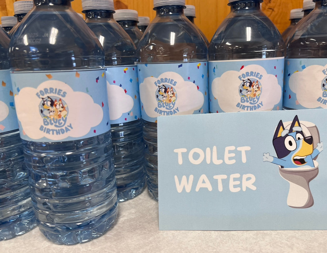 Water bottle labels