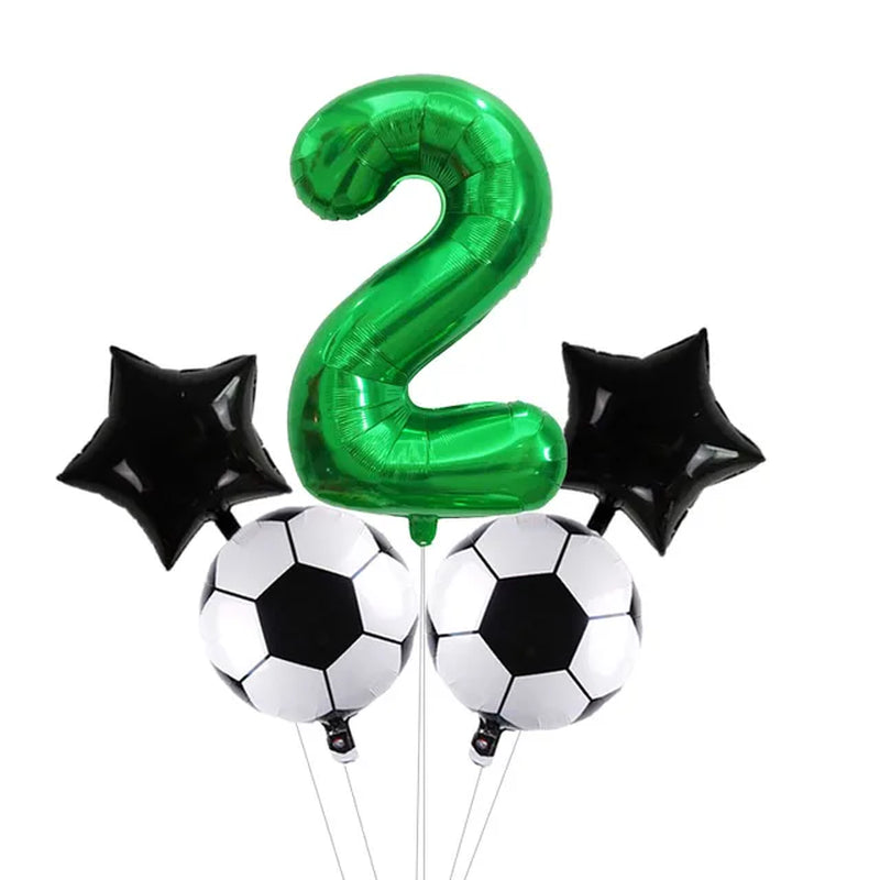 Digit Number Helium Foil Globos Football Balloons Trophy Ball Soccer Children'S Boy Birthday Party Decorations Kids Warehouse Item