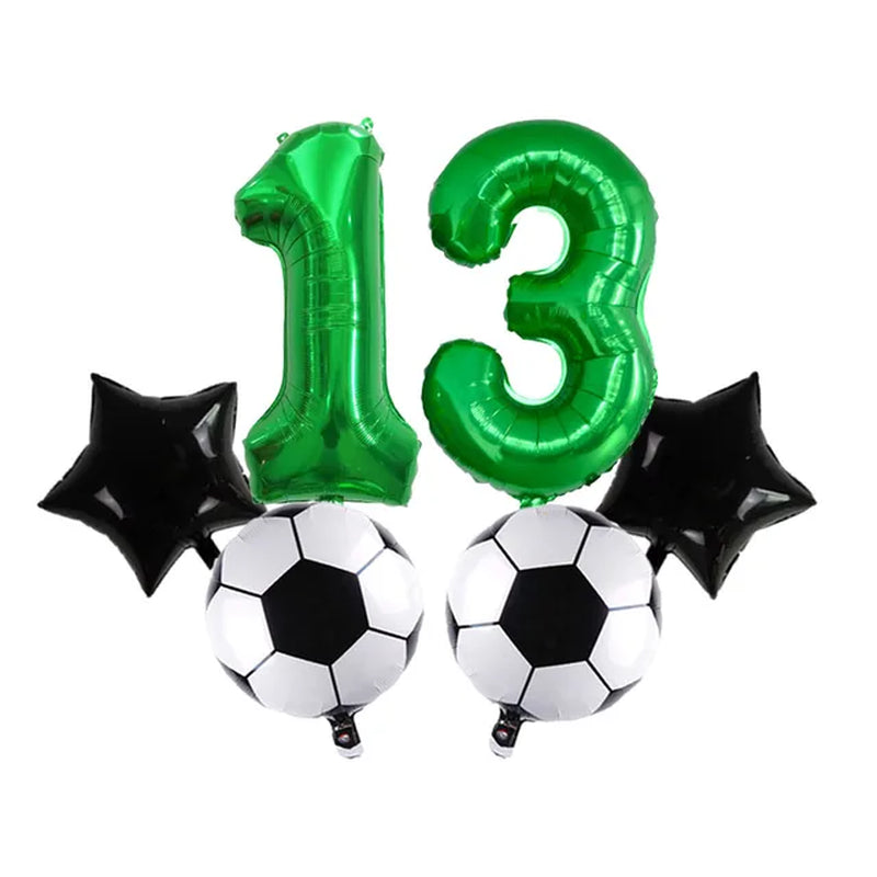 Digit Number Helium Foil Globos Football Balloons Trophy Ball Soccer Children'S Boy Birthday Party Decorations Kids Warehouse Item