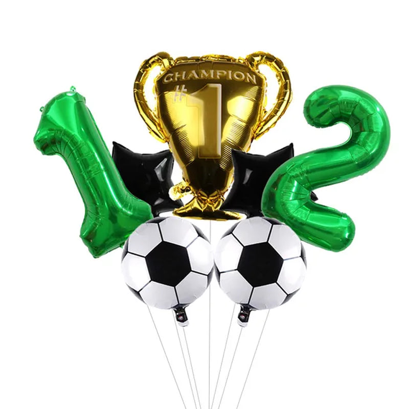 Digit Number Helium Foil Globos Football Balloons Trophy Ball Soccer Children'S Boy Birthday Party Decorations Kids Warehouse Item