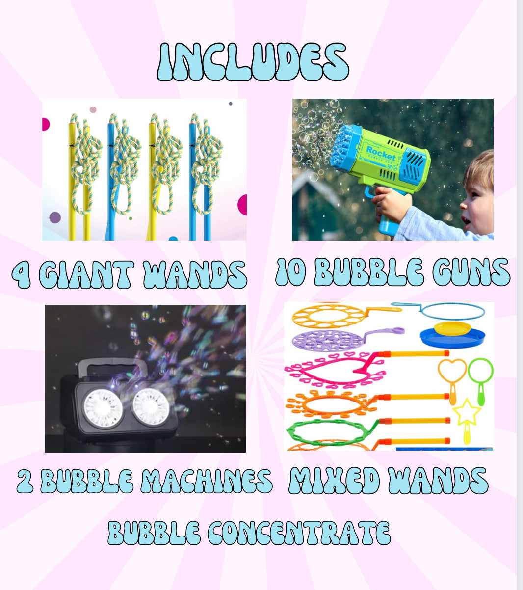 Kids Bubble Package Rental