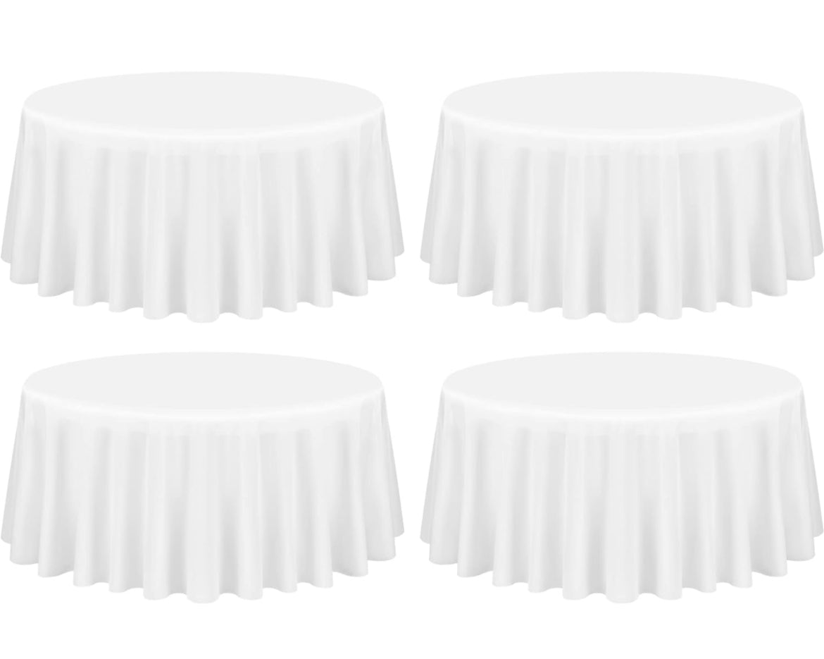 White Round table cloth *Rental*