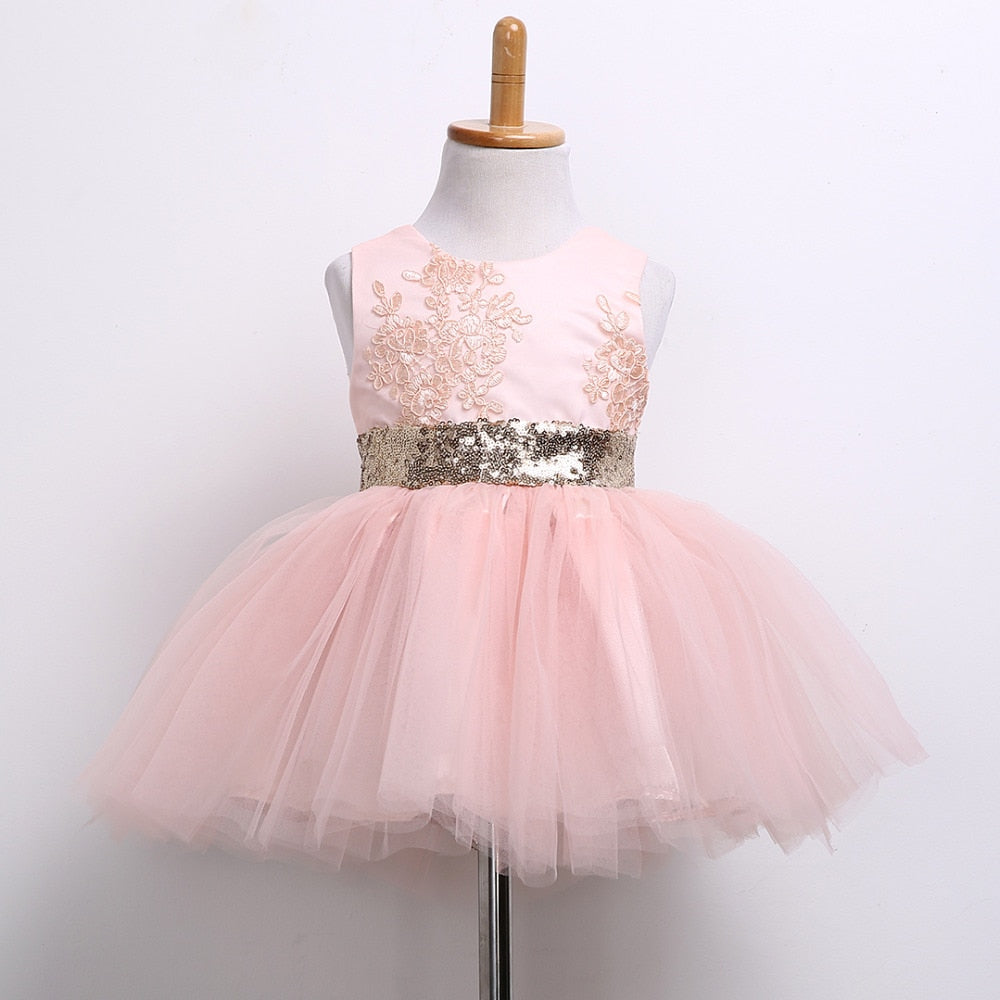 Sequin Bow Dress - Warehouse Item