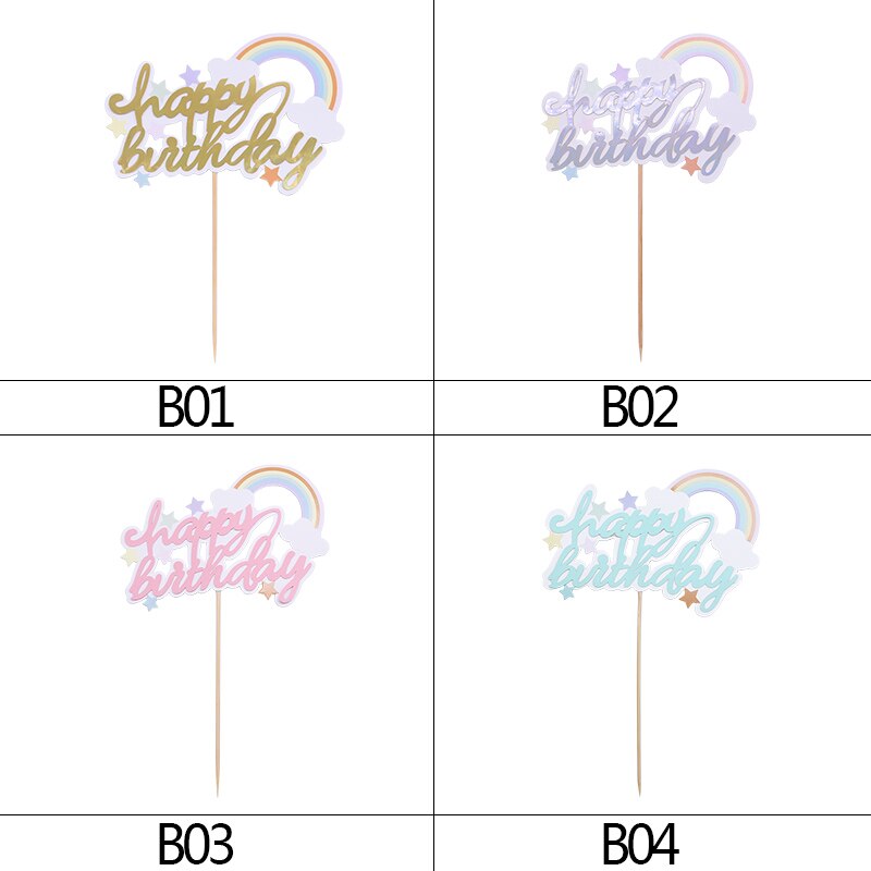 Happy birthday cake topper - Warehouse Item