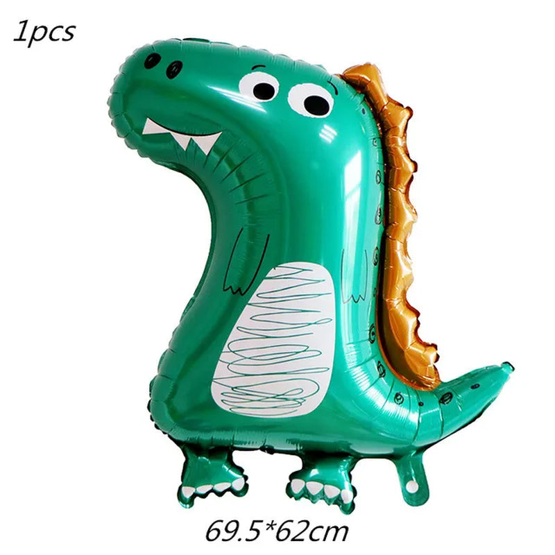 Dinosaur Party Disposable Tableware Paper Plates Cups Boy Kids One Birthday Party Supplies Favors Roar Dino Party Balloons Decor Warehouse Item