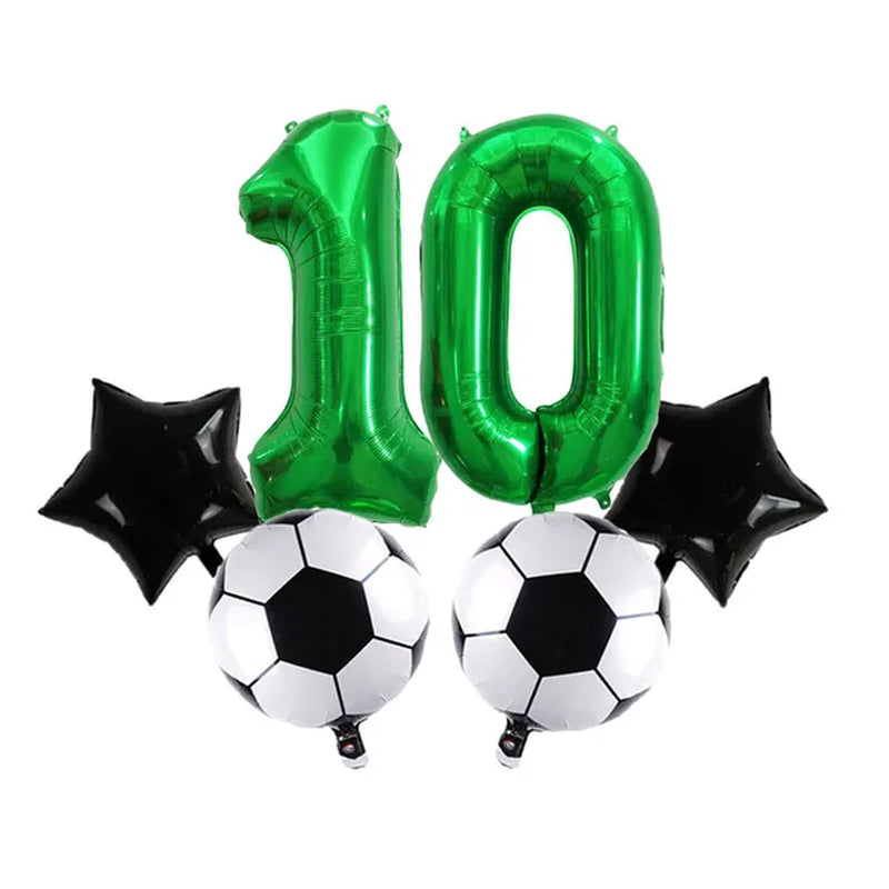 Digit Number Helium Foil Globos Football Balloons Trophy Ball Soccer Children'S Boy Birthday Party Decorations Kids Warehouse Item