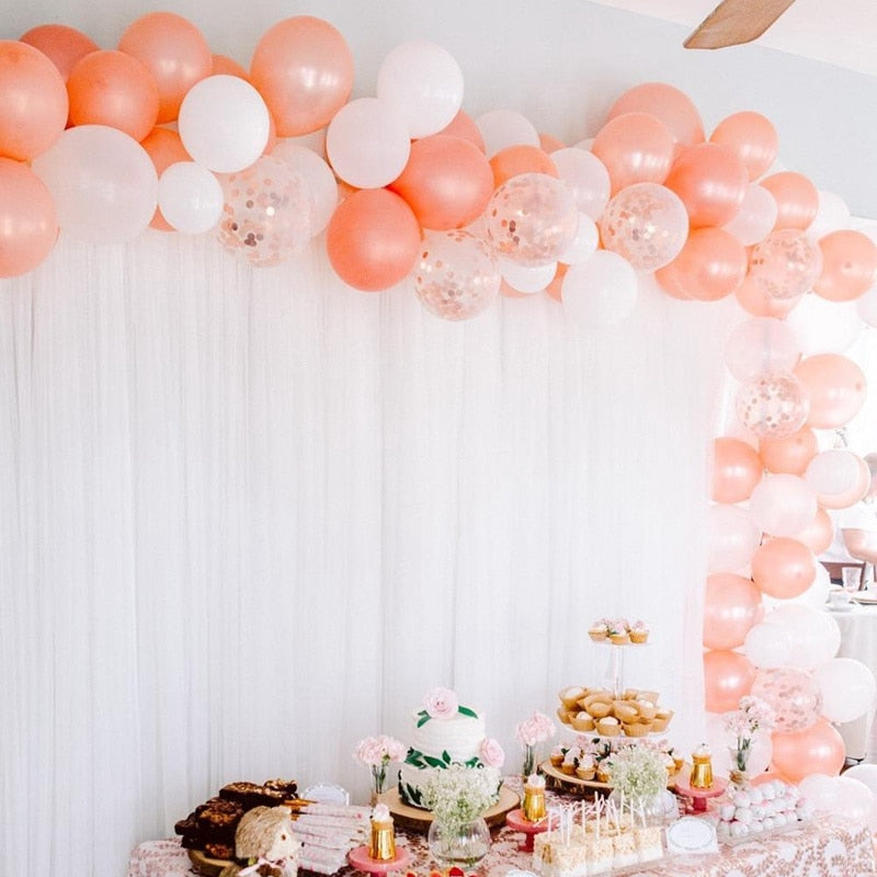 Rose Gold Balloon Garland - Warehouse Item