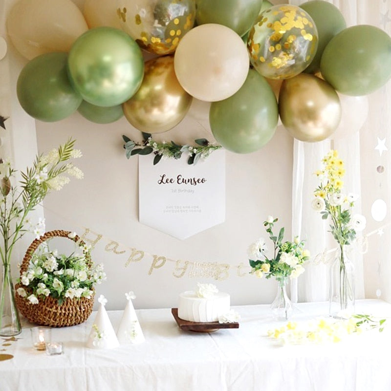 Green and Gold Garland kit - Warehouse Item