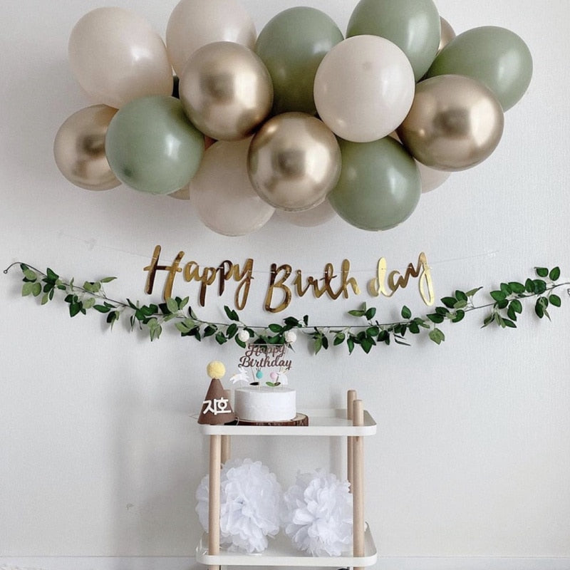 Green and Gold Garland kit - Warehouse Item