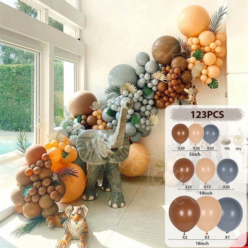 Green Gold & Brown Ballon Garland