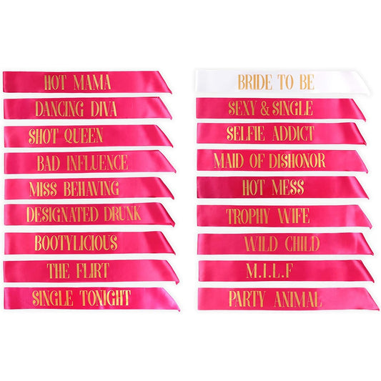 Bachelorette Sashes - Warehouse Item