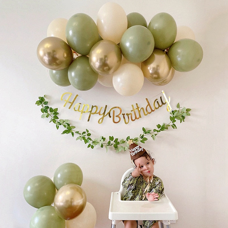 Green and Gold Garland kit - Warehouse Item