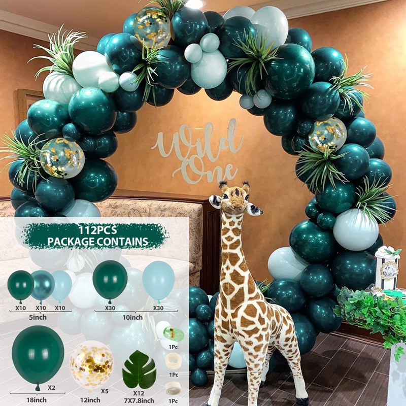 Green Gold & Brown Ballon Garland