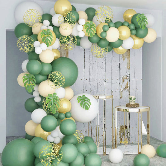 Green Gold & Brown Ballon Garland