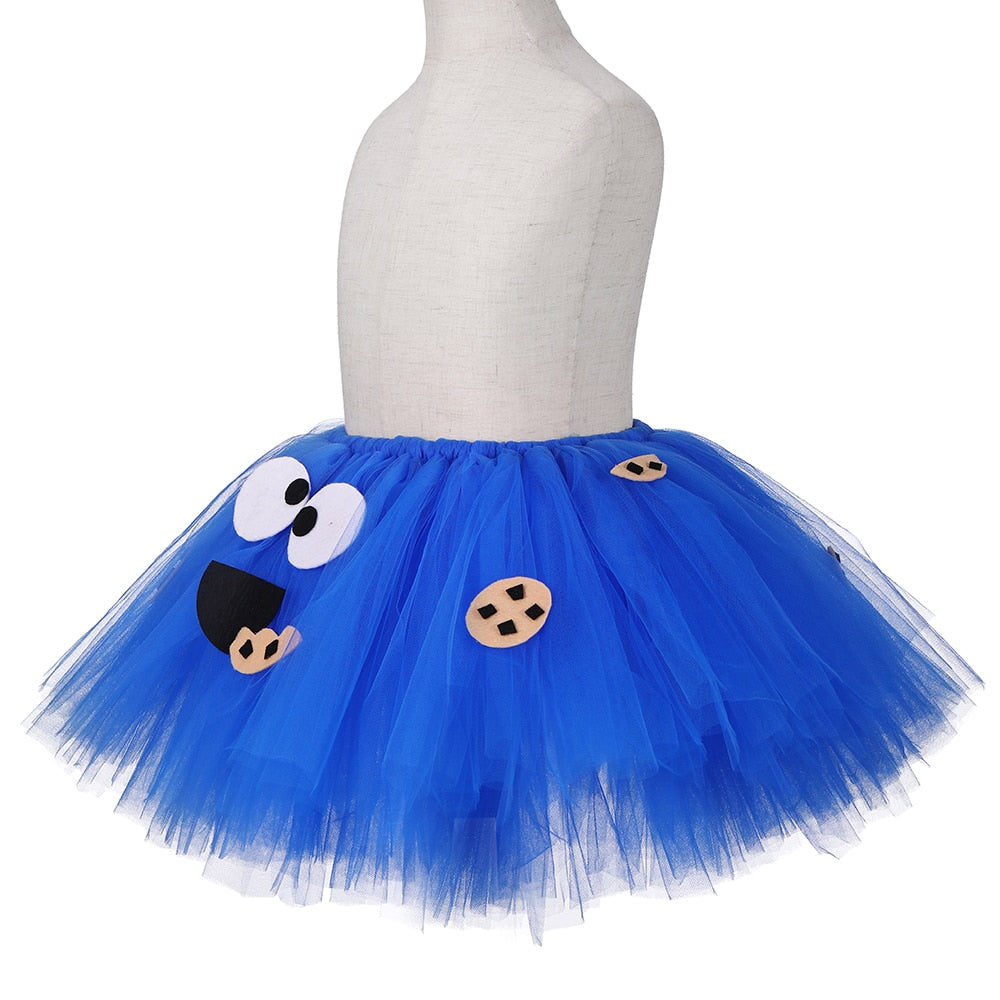 Cookie Monster Girls Tutu Skirt Set - Warehouse Item