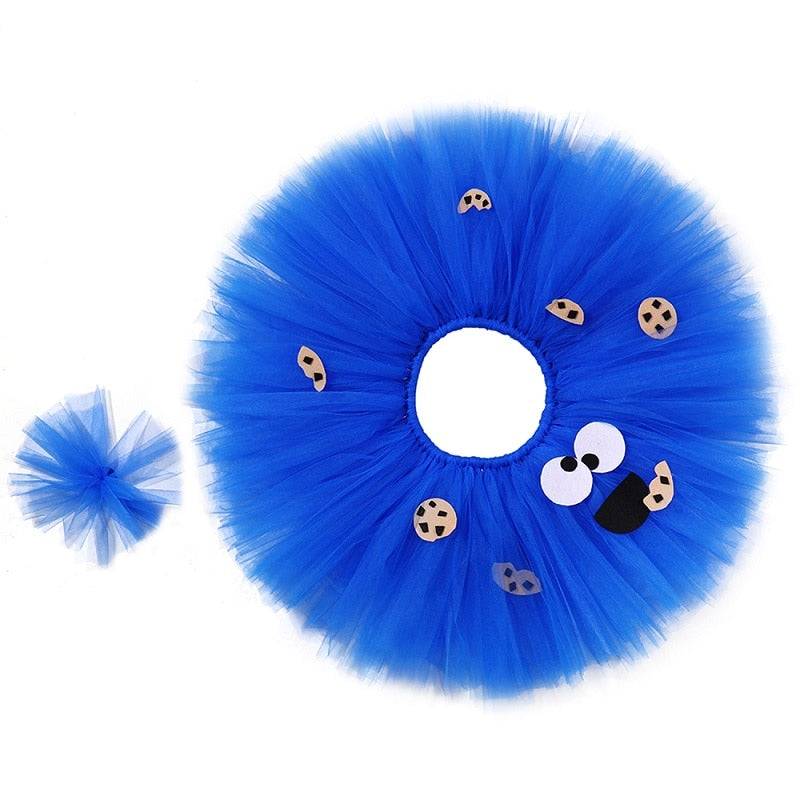 Cookie Monster Girls Tutu Skirt Set - Warehouse Item