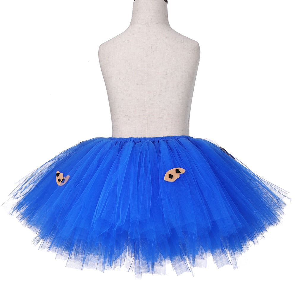 Cookie Monster Girls Tutu Skirt Set - Warehouse Item