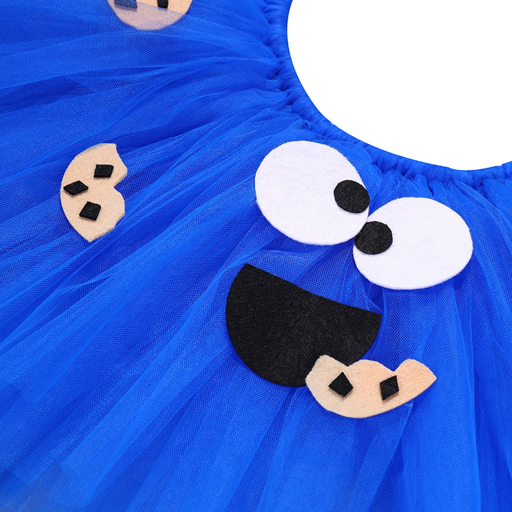 Cookie Monster Girls Tutu Skirt Set - Warehouse Item