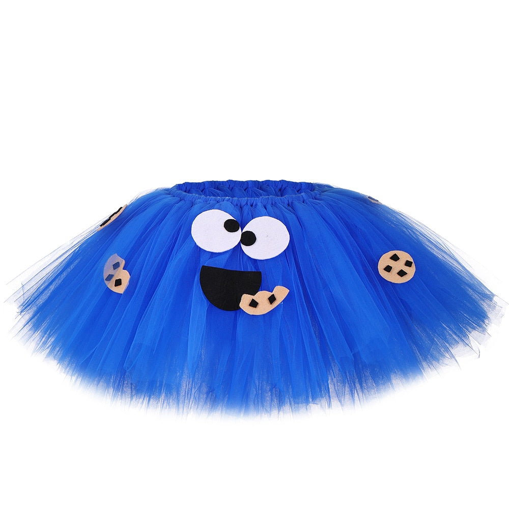 Cookie Monster Girls Tutu Skirt Set - Warehouse Item