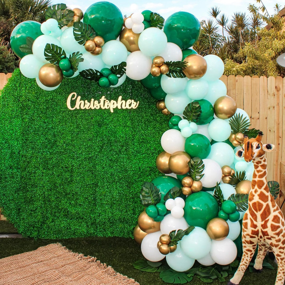 Green Gold & Brown Ballon Garland